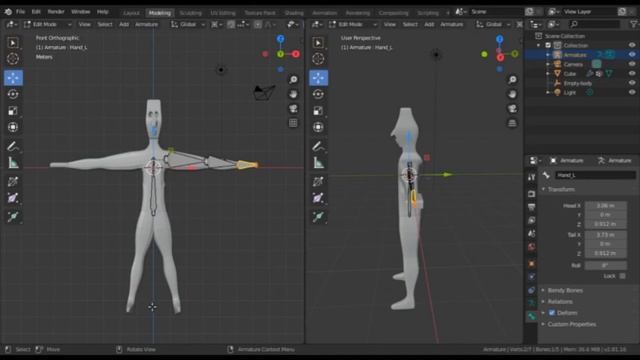 Blender 2.8x Rigging Bone Mirroring: Baltimore смотреть онлайн