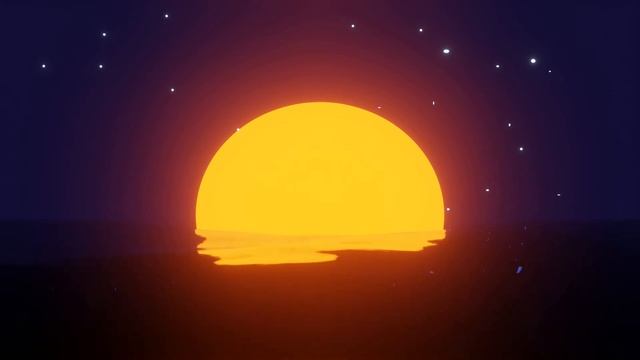 sunset animation made in blender using ocean modifier and looping techniques смотреть онлайн
