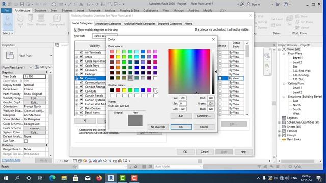 architectural revit | اظهار الاعمدة في الريفيت المعماري | 17 смотреть онлайн