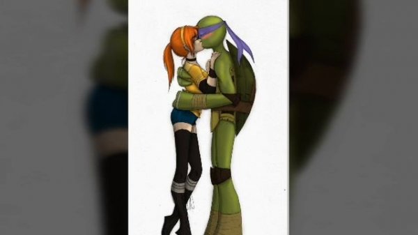 Donatello x April (Apriltello) Tmnt 2012 Numb