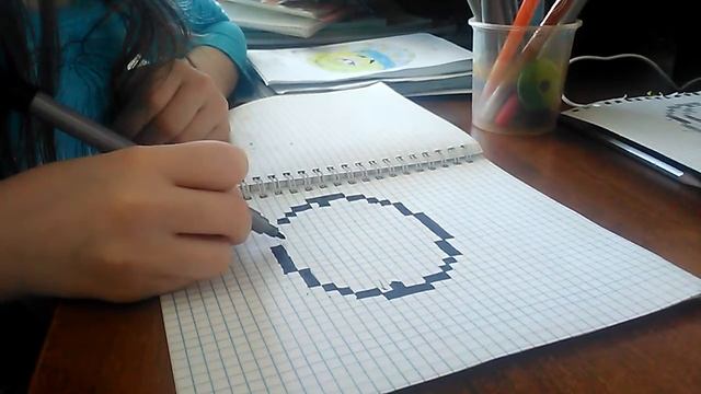 Пончик по клеточкам
