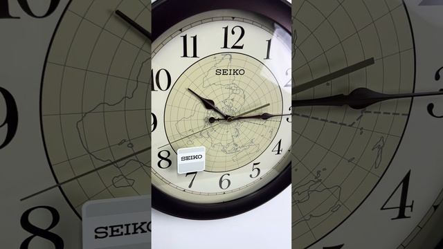 Настенные часы SEIKO QXA709BT с картой мира смотреть онлайн