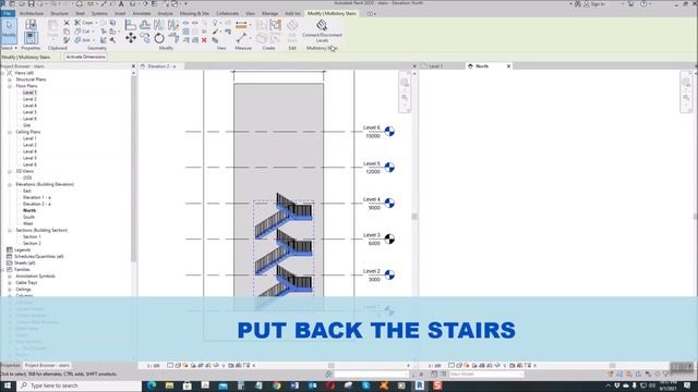 REVIT - ADVANCE TIPS ON CREATING A MULTI-STOREY STAIR смотреть онлайн