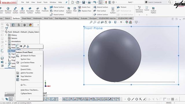 Solidworks tutrial How to model helix like sphere смотреть онлайн