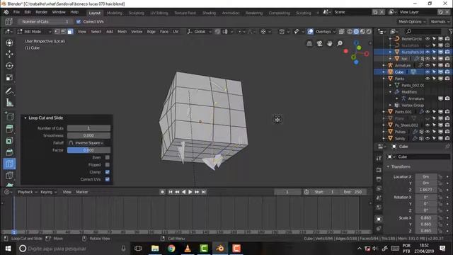 BLENDER 410 Sandy Hair Physics смотреть онлайн