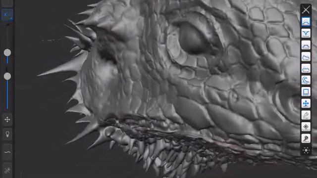 Sculpting a bearded dragon in forger app on iPad with Apple Pencil смотреть онлайн