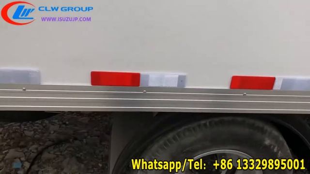 ISUZU 3 ton small Stainless steel refrigerator box freezer delivery truck смотреть онлайн