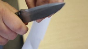 Результат заточки ножа из стали D2