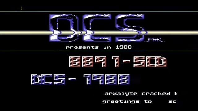 Doughnut Cracking Service (DCS) C64 cracktro from Armalyte смотреть онлайн