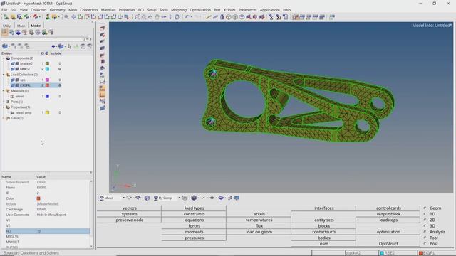 Modal Analysis using Hypermesh [Optistruct Solver] смотреть онлайн