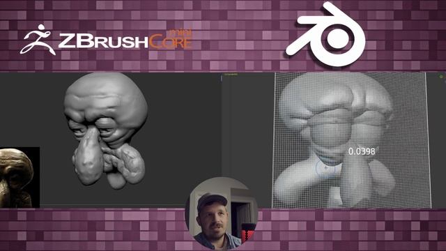 Zbrush vs Blender Side by Side Sculpt | Squidward смотреть онлайн