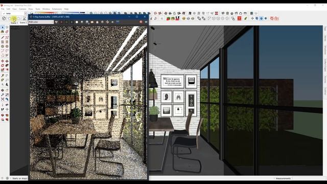 Interior Rendering Settings in Sketchup 2019 & Vray Next Tutorial #20 | Full Lighting & Render Setu смотреть онлайн