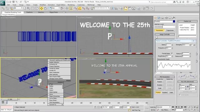 Animating Text with 3ds Max - Animation Controllers смотреть онлайн