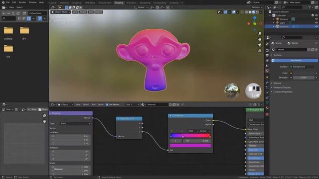 [Blender] Gradient, Color Ramp