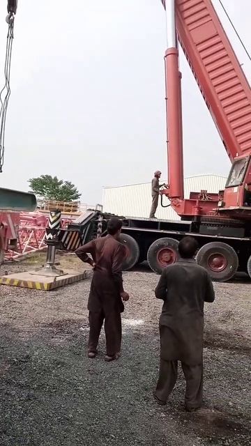 Krupp Crane 500 ton in counter weight 100 ton work chicking1 смотреть онлайн