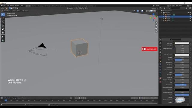 How to make glass cube in blender || step by step tutorial || smart sky смотреть онлайн