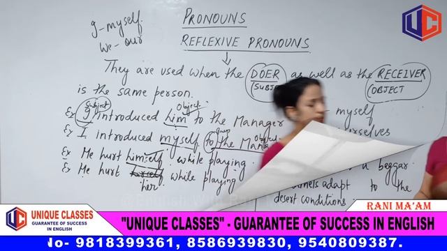 Reflexive Pronoun | PRONOUN Part-3 in English Grammar By Rani Mam in Hindi | For SSC CGL, Bank PO смотреть онлайн