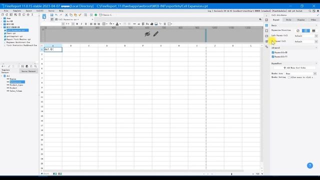FineReport 11.0 Basics Tutorial - Chapter2_ Cell Expansion смотреть онлайн