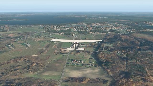 X-Plane Flight over Kaunas смотреть онлайн