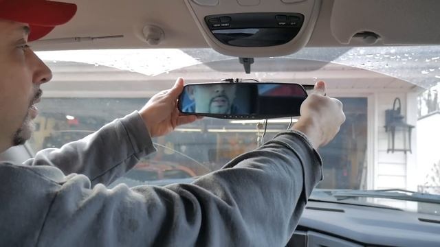 Amazon/Dash cam install and review 1080p dual camera rear view mirror display смотреть онлайн