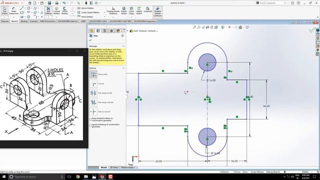 SolidWorks Tutorial For Beginners | Part Modeling Exercise - 26 смотреть онлайн
