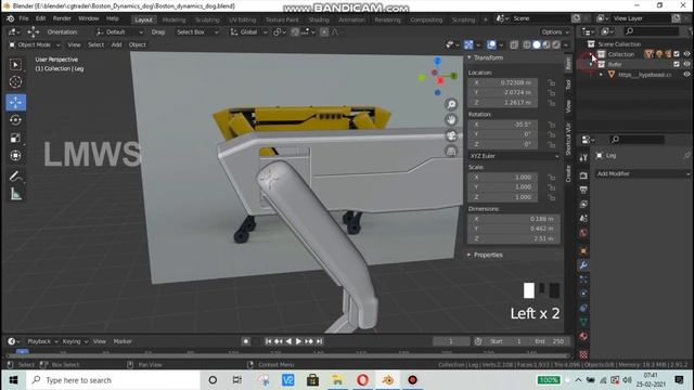Boston Dynamics Robot dog in Blender (part-2) | Blender in Tamil | LMWS смотреть онлайн