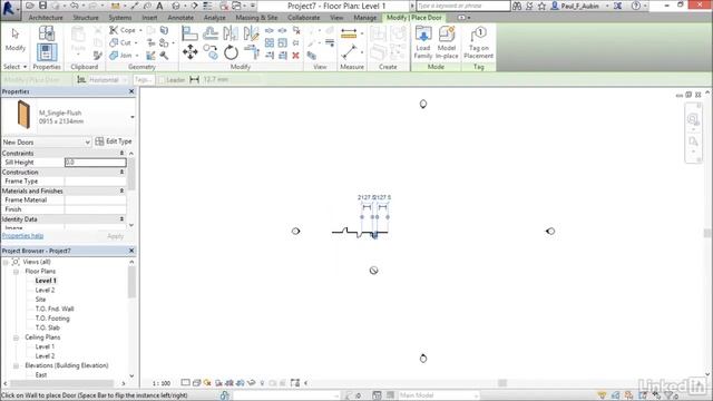 8)Creating a new project from a template (REVIT 2017) смотреть онлайн