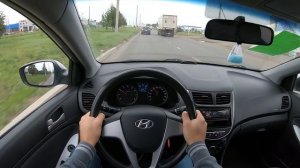 2011 Hyundai Solaris 1.6 AT (123) POV TEST DRIVE