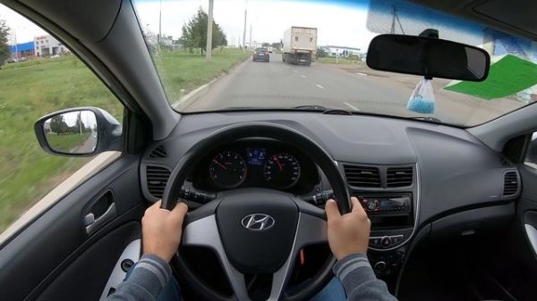 2011 Hyundai Solaris 1.6 AT (123) POV TEST DRIVE