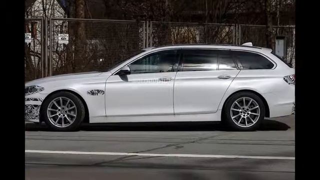 Facelifted 2014 BMW 5 Series Touring Spied Testing HD Spyshots смотреть онлайн