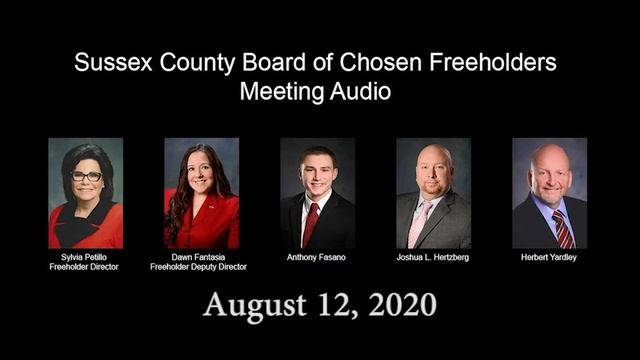 August 12 2020 Sussex County Board of Chosen Freeholders смотреть онлайн