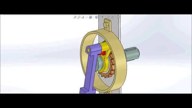 Slider-crank mechanism of snap motion 1a_ Solidworks version مثال عن الموشن смотреть онлайн