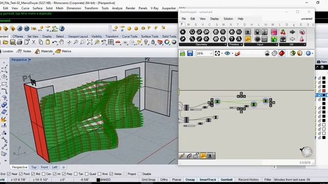 Parametric Wall Design Part 3 of 4 (Rhino + Grasshopper) смотреть онлайн