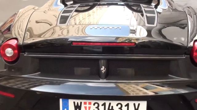 Black Ferrari F430 Spider F1 Start up & Walkaround in Vienna смотреть онлайн