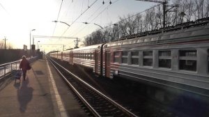 Электропоезд ЭД4М-0059 платформа Сушкинская