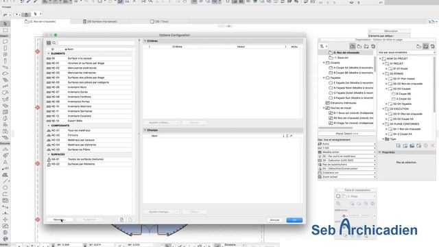 Archicad - Tableau de Surfaces et Fenetres - RAQ 7 - apprendre archicad facilement Formation смотреть онлайн