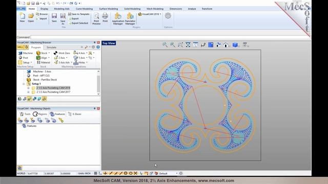 Version 2018: 2½ Axis Enhancements in MecSoft CAM смотреть онлайн