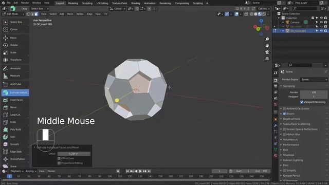 Blender Tutorial - Geodesic dome based mesh смотреть онлайн