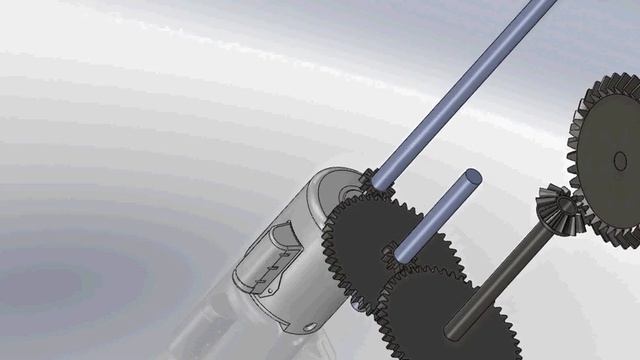 V-22 Osprey tilting mechanism zoom-in Solidworks смотреть онлайн
