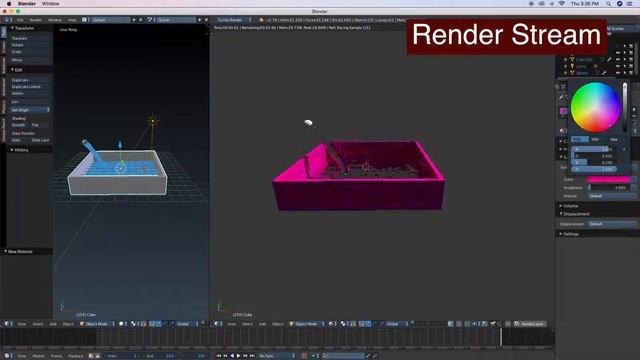 How to create water Fluid simulation in Blender 2019 Tutorials for Beginners in Hindi смотреть онлайн