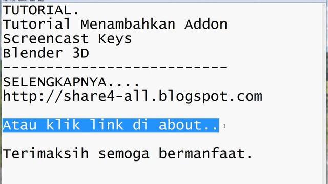 Tutorial Menambahkan Addon Screencast Keys Blender 3d смотреть онлайн
