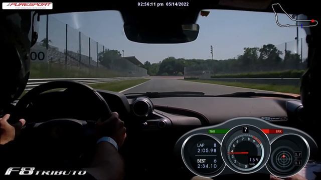 Ferrai F8 Tributo - Monza - PureSport Driving Experience - March 2022 смотреть онлайн