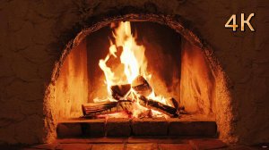Камин 4К / Fireplace 4K / Звуки камина / Треск дров