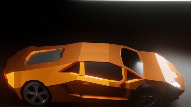 Low Poly Lamborghini Aventador 2011 | Blender Animation смотреть онлайн