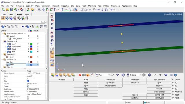 Abaqus - Bolt Pretension Setup using HyperMesh(1D element) смотреть онлайн