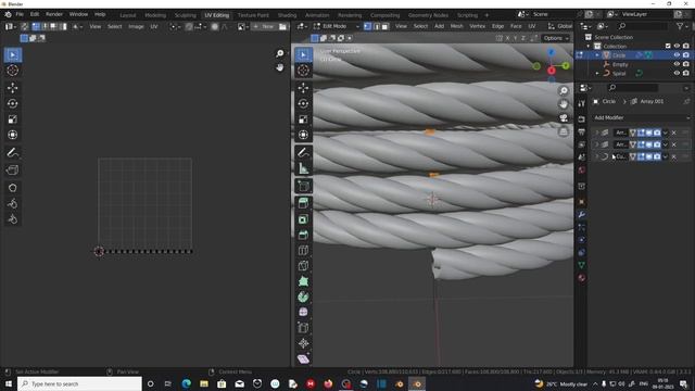 Create Rope In Blender | Blender Tutorial | Blender 3.3.1 смотреть онлайн