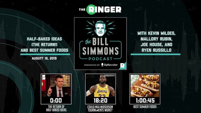 Half-Baked Ideas (the Return!) and Best Summer Foods | The Bill Simmons Podcast смотреть онлайн