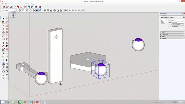Sketchup Lesson 7--Eyeball contraptions смотреть онлайн