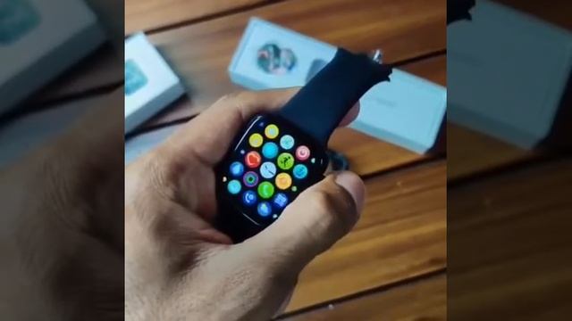 Hw22 best series 6 smart watch own wallpaper set on screen🥺 смотреть онлайн