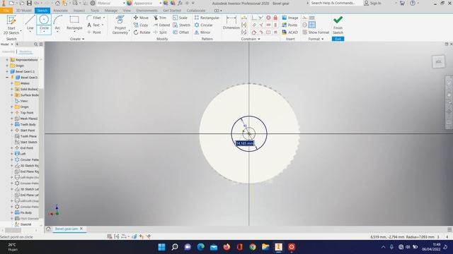 Tutorial Autodesk Inventor - Bevel Gears ( Roda Gigi Payung ) смотреть онлайн
